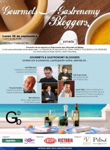 Cartel de la primera edición Gourmets & Gastronomy Bloggers.